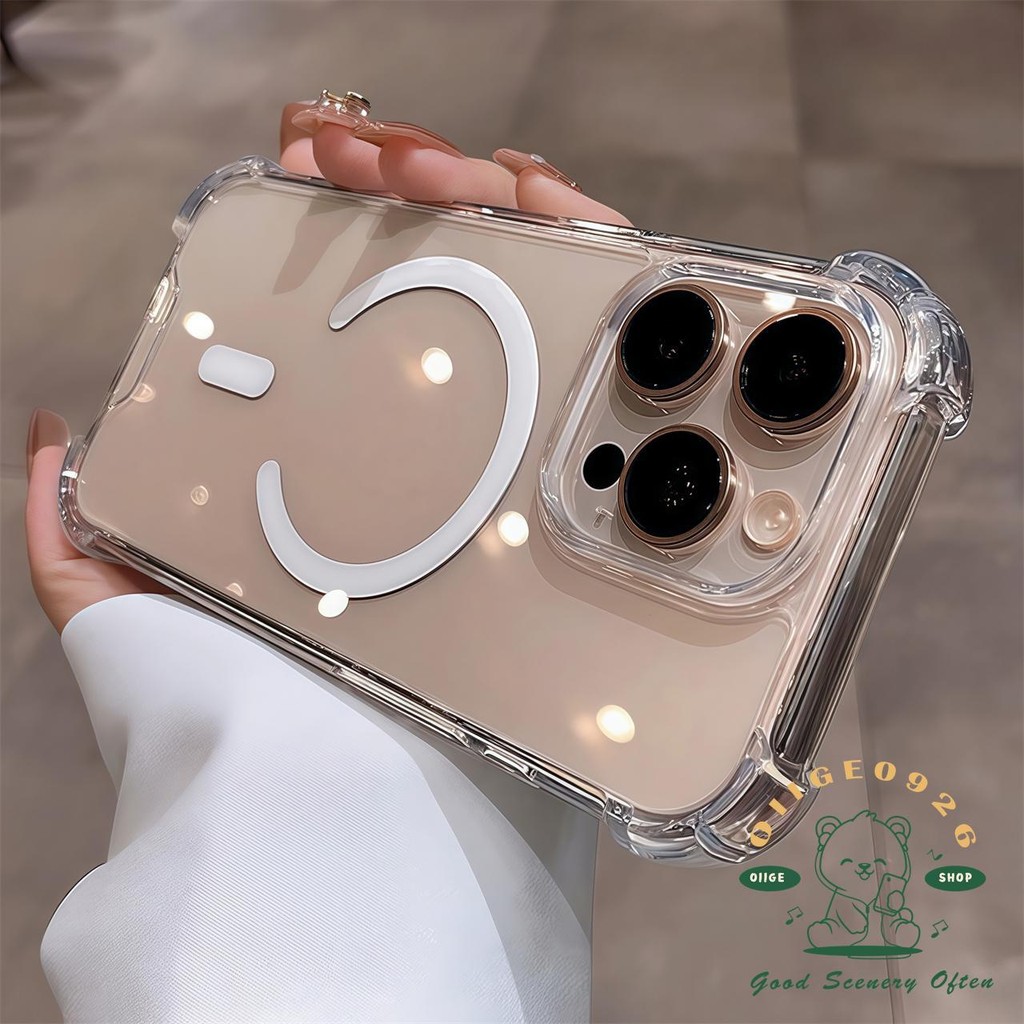Túi khí chống rơi từ tính Vỏ điện thoại iphone16 Pro Max 15 14 13 12 11 vỏ cho vỏ iPhone Vỏ mềm silicon TPU chống sốc