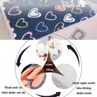 【BabyJoy】Tấm Lót Chống Tiểu Thấm 4 Cho Bé Và Người Già,Nệm kinh nguyệt, Tấm lót thay bỉm,Dễ dàng vệ sinh