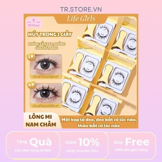 Mi Giả Nam Châm Tái Sử Dụng Life Girls Kèm Nhíp Đeo - Không Keo, Tiện Lợi
