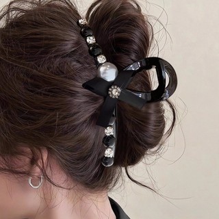 Kẹp tóc lớn mới Tính khí đen Kẹp móng vuốt cua lớn