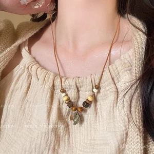 Vòng cổ trái cây sấy khô phong cách Trung Quốc mới, thiết kế độc đáo