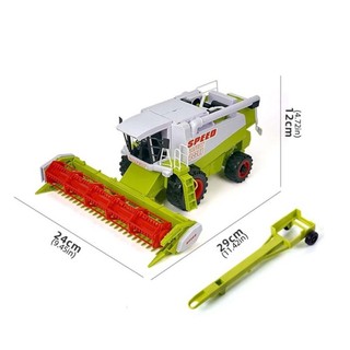 Mô hình xe tải Harvester HARRIETTLO, Đồ chơi máy kéo trang trại chống rơi có thể di chuyển, Đồ chơi xe lái xe quán tính kỹ thuật Đồ chơi xe tải trang trại mô phỏng cao Đồ chơi trẻ em