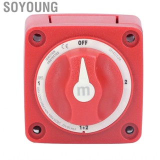 Soyoung Acouto Boat Pin Ngắt kết nối Công tắc 300A Marine 360 ​​° Xoay 4 Vị trí Giết Selector IP66 cho Yachts RVs Cars đã sửa đổi ô tô