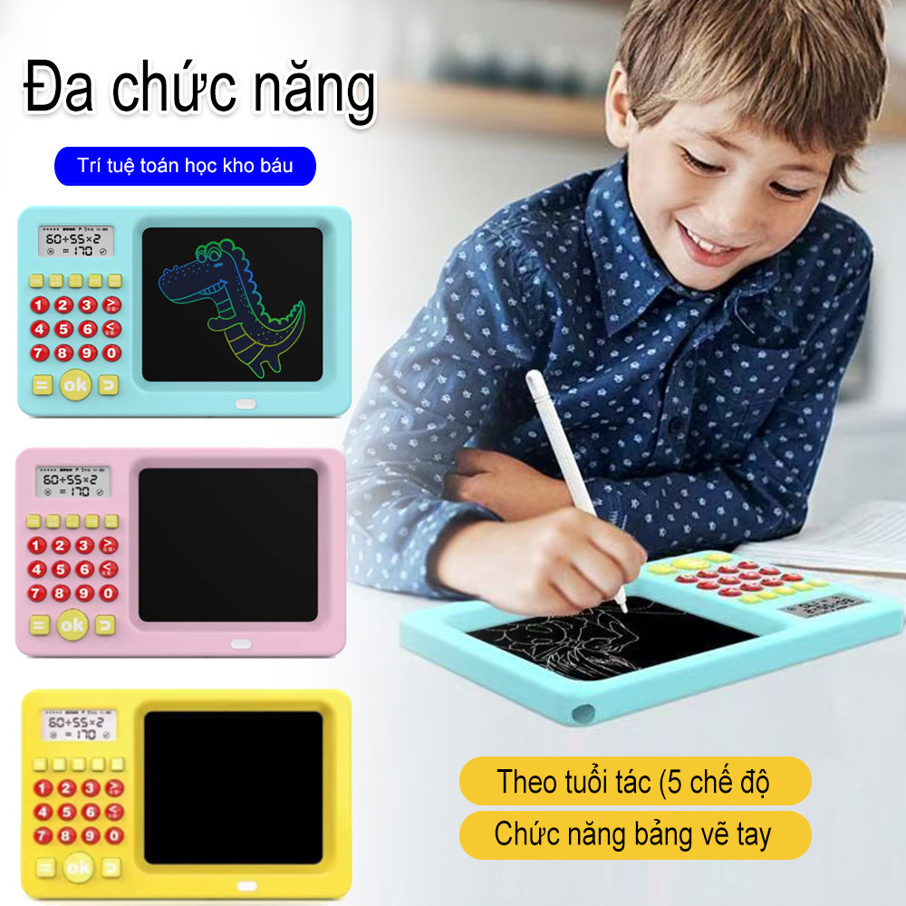Máy Tính Bảng LCD Máy Tính Nhẩm Luyện Tập Toán Thông Minh Cho Bé
