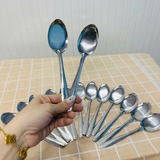 Combo 2 Thìa muỗng súp nhọn inox chuyên dùng bán cơm sườn, suất ăn công nghiệp - Phương Trang