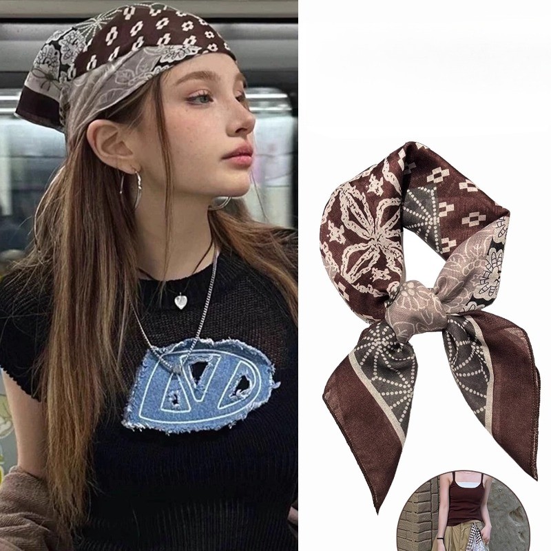 Thu Đông Retro Thời Trang Nâu Turban 2026 Phong Cách Mới Turban Nữ