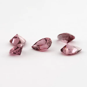 5A Rhodolite Màu Lê Cắt Cubic Zirconia 15 / 30 Chiếc 3x5mm ~ 10x12mm Đá CZ Rời Cho Trang Sức DIY