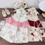 Sét yếm trung thu cho bé gái BERNIER HÀN QUỐC 10-30kg, sét đồ bé gái yếm+quần chất tơ lụa, bộ bà ba