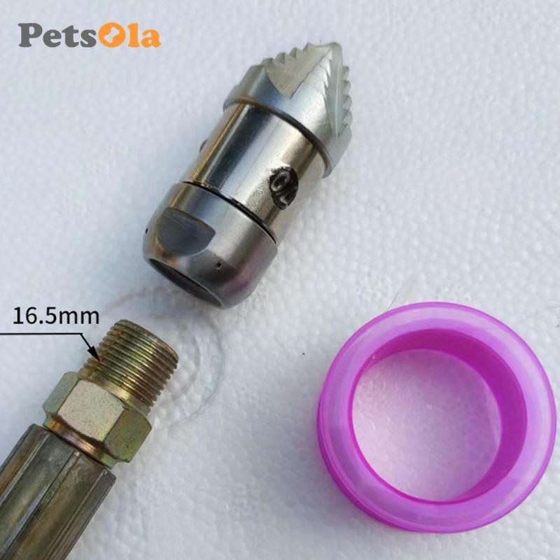 3 / 8 NPT cống thoát nước Jetter Vòi phun xoay Đường ống nạo vét Vòi phun đa năng
