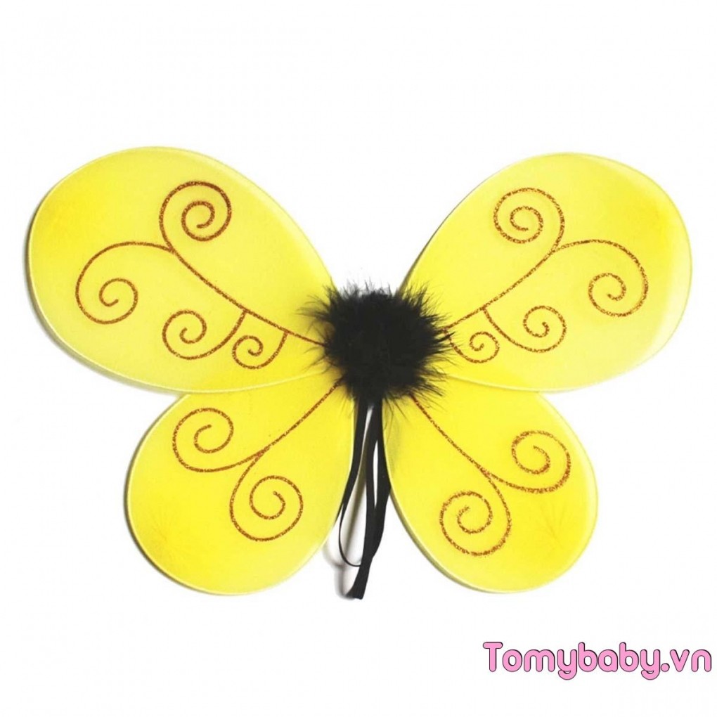 Halloween Cánh Ong Trang Phục Tiệc Giả Tưởng Cánh Cosplay + Bộ Băng Đô Cho Trẻ Em Phụ Kiện Tiệc