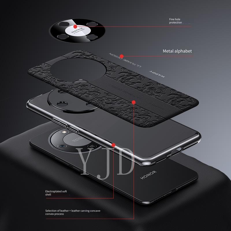 Ốp Lưng Cho Honor X9d Concave-convex Quá Trình Tốt Lành Dragon PC Chống Rơi Vỏ Điện Thoại