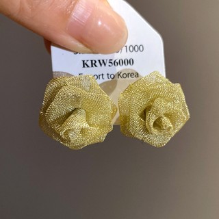 Bông tai lưới kim bạc nhỏ và tinh tế, ngọt ngào, đa năng và cao cấp, phù hợp bán buôn cho nữ