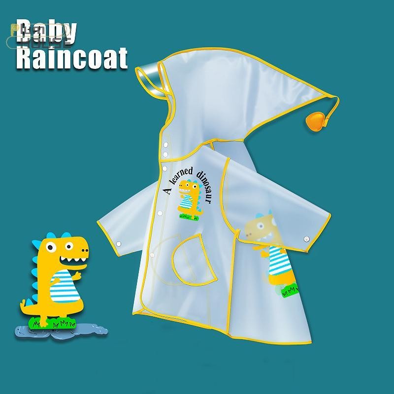 PlumHOUSE Trẻ Em EVA Hoạt Hình Áo Mưa Chống Thấm Nước Nhẹ Áo Mưa Cho Bé Trai Bé Gái Mẫu Giáo Trường Chơi Ngoài Trời Đen Vàng Hồng VN