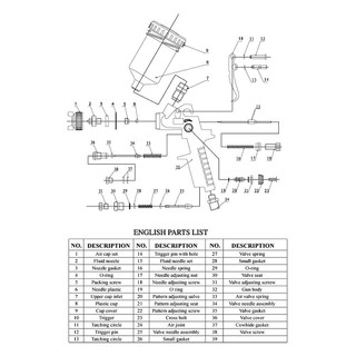 AIMVUKES  Súng Phun Sơn,Máy Phun Sơn Cầm Tay - Mini 0.5 / 1.0mm Đa Năng Tiện Dụng Áp Suất H-2000 Chuyên Nghiệp Vòi