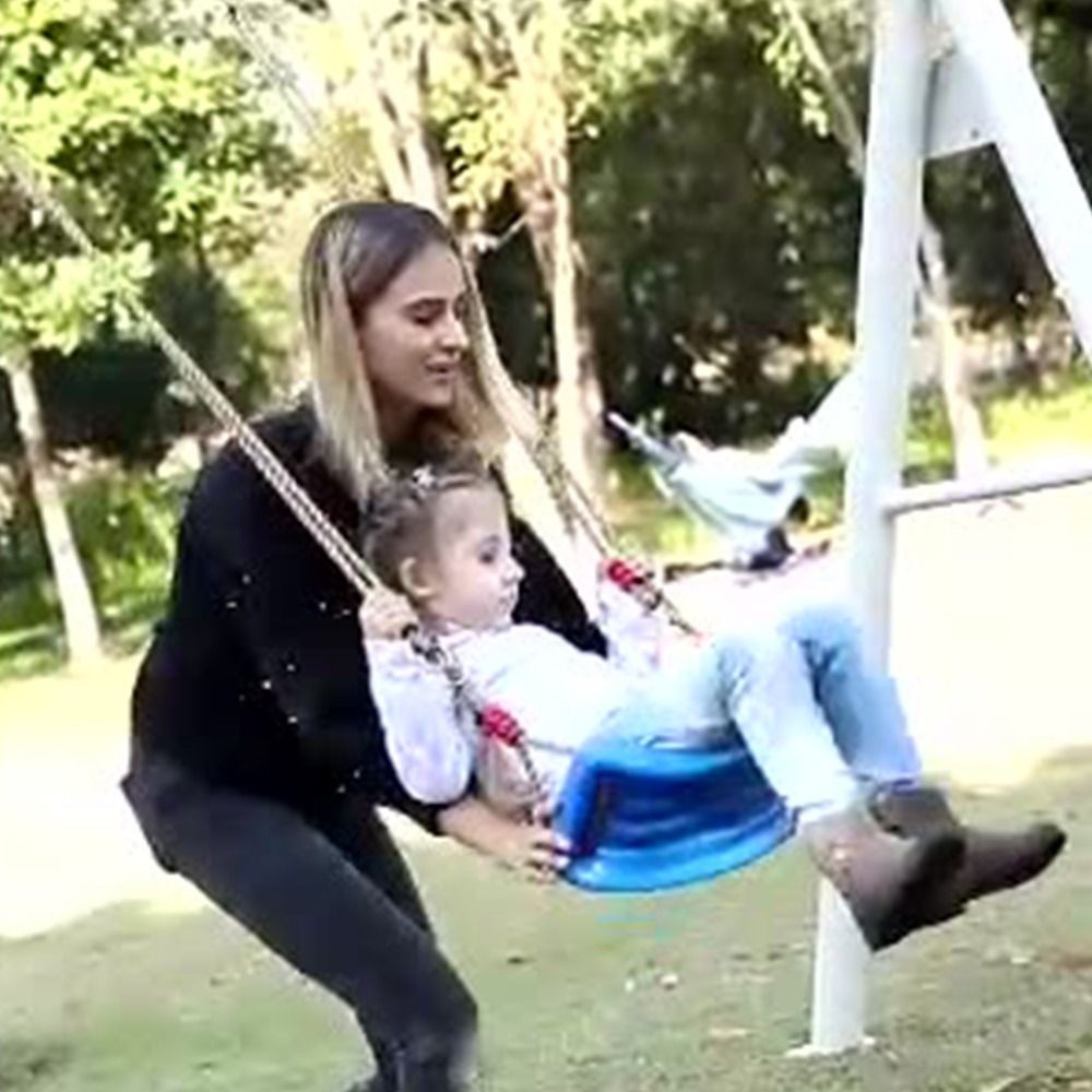 Xích đu trẻ em YOLOGO, Ghế treo trẻ em có thể điều chỉnh chiều cao bằng nhựa, Thú vị với dây treo Nhiều màu Dễ dàng lắp đặt Đồ chơi trẻ em xoay