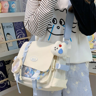 Túi đeo vai itabag PVC trong suốt in chữ phong cách Hàn Quốc mới