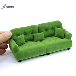 YOWEI Nhà Búp Bê Mô Phỏng Đổ Xô Sofa Mô Hình Nhà Búp Bê Phòng Khách Nội Thất Trang Trí Phụ Kiện Giả Vờ Chơi Đồ Chơi VN