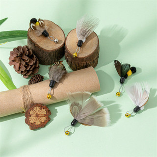 Phong cách mới Mô phỏng côn trùng trêu chọc mèo Stick Đầu thay thế côn trùng bay nhỏ