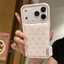 Nơ màu hồng thích hợp cho vỏ điện thoại di động iPhone17, vỏ bảo vệ Apple 16promax mới 15pro dành cho nữ 13 14 17pro 17promax 16pro 16 14promax 15 15promax.