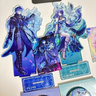 Lauma Kyrill Chudomirovich Flins Anime Yuan Shen Đồ Chơi Nhân Vật Nữ Thời Trang, Mô Hình Búp Bê Kèm Đế Acrylic