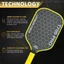 Vợt Pickleball, Mái Chèo Pickleball bề mặt mờ T700, Thời trang USAPA được phê duyệt 16MM Đồ dùng trò chơi chuyên nghiệp nhẹ