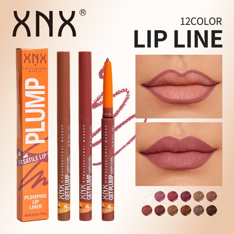 YW Thương Hiệu Mới 12 Màu Xoay Môi Son Môi Son Môi Môi Tăng Cường Môi Dưỡng Ẩm Lâu Dài Không Phai Màu Móc Dòng Bút Chì Môi