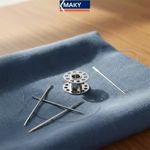 MAKY 25 Chiếc Máy May Nhựa Bobbins Ống Thay Thế Có Hộp Trong Suốt Cho Máy May Gia Đình DIY Quần Áo Thủ Công Dự Án VN
