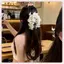 JRP Boho Beach Hoa Acrylic Vuốt Tóc Màu Trơn Kẹp Cho Kỳ Nghỉ Phong Cách JRP