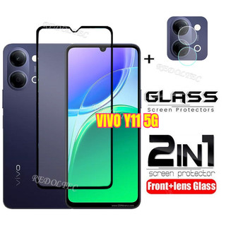 VIVO Y11 5G Bảo Vệ Màn Hình 2 Trong 1 + Bảo Vệ Ống Kính Full Keo VIVOY11 Kính Cường Lực Bảo Vệ Phim Với Camera Bảo Vệ Flim