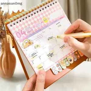 AA Di Động Cuộn Dây 2026 Lịch Để Bàn Capybara / Gấu Trúc Để Bàn Trang Trí Lịch Mini Lập Kế Hoạch Lịch Văn Phòng Đồ Dùng Học Tập VN