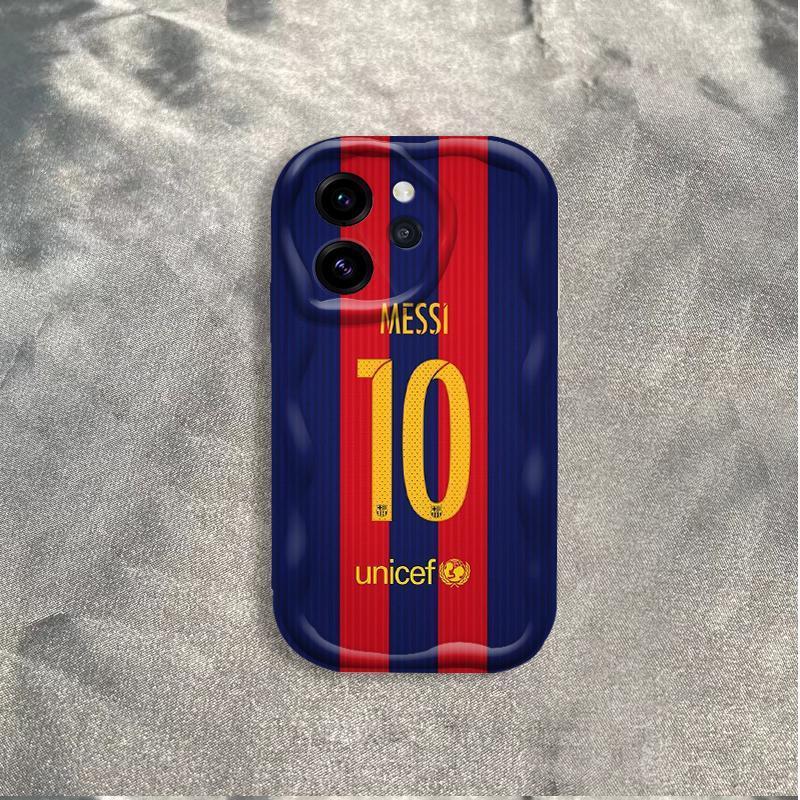 Vỏ Silicon Hoạt Hình Cho OPPO Reno Reno 14 15 Pro Mini 15F 14F 13F 3D Vỏ Điện Thoại Mềm TPU NO.10 Bóng Đá World Cup Messi Ốp Lưng Chống Sốc