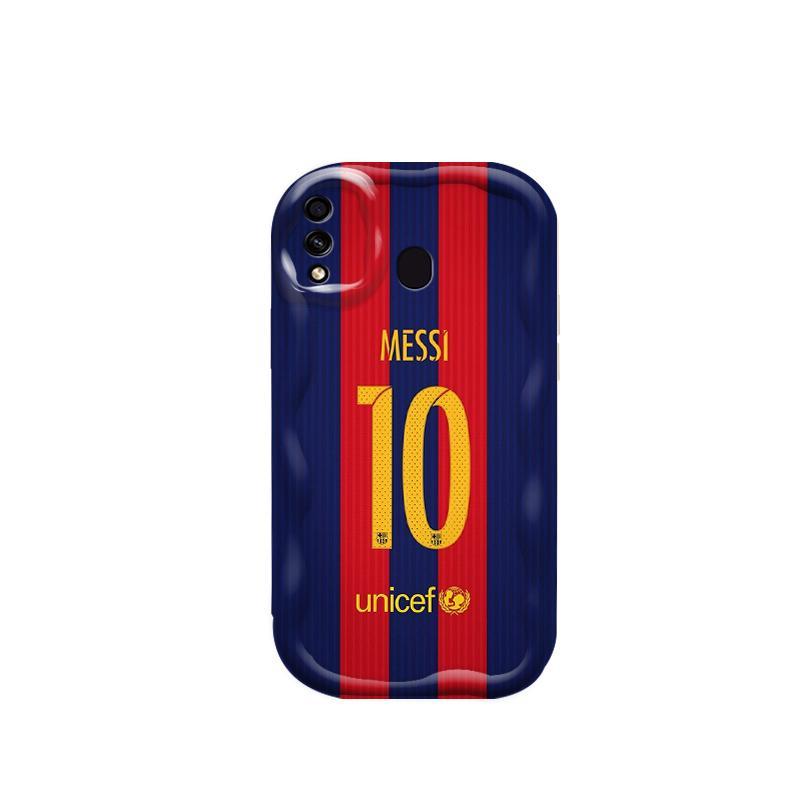 Vỏ Silicon Hoạt Hình Cho Samsung A20 A30 Phụ Kiện 3D Vỏ Điện Thoại Mềm TPU NO.10 Bóng Đá World Cup Messi Ốp Lưng Chống Sốc