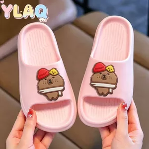 Hoạt Hình Dễ Thương Capybara Dép Đế Dày Trong Nhà Trượt Cho Trẻ Em Nhà Phòng Tắm Mặc Hàng Ngày