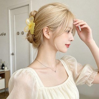 Kovoi / Hoạt Hình Bướm Lấy Kẹp Hoa Cao Cấp Cuộn Dây Tóc Cá Mập Kẹp Tóc Niche Phụ Kiện Tóc Nữ Phong Cách Mới Mũ