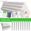 EDIWANY 50 Que tạo độ ẩm, Chất liệu bông Bộ lọc kích thước 8mm Que nạp lại, Phụ kiện tạo độ ẩm Thanh xốp siêu âm Wicks Thay thế Máy tạo độ ẩm chạy bằng USB