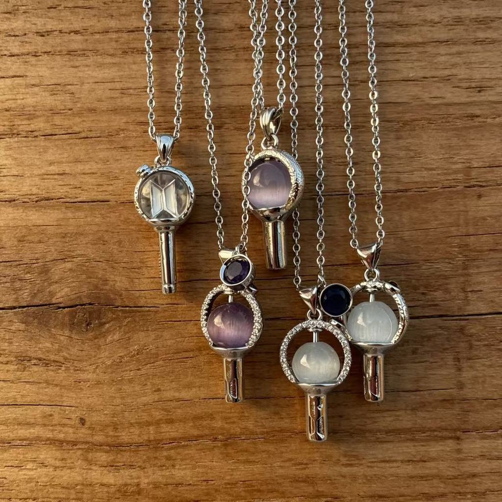 Kpop Idol BTS Army Bomb Dây chuyền Lightstick Charm Chain
