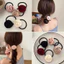 Pháp Satin Retro Handmade Hoa Hồng Dây Buộc Tóc Tính Khí Thanh Lịch Dây Buộc Tóc Cao Su Đàn Hồi Cao Dây Buộc Tóc Đầu Hoa Nữ