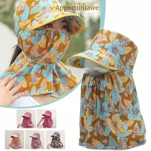 Mũ chống nắng IAPPORTUNIA, Mũ hái trà chống tia cực tím bảo vệ cổ, Vành rộng thời trang thoáng khí có nắp che nắng ngoài trời