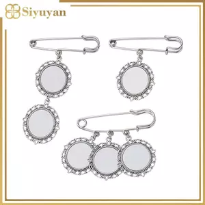 Siyuyan Cưới Bó Hoa Ảnh Quyến Rũ Tự Làm Pin Làm Đám Cưới Quyến Rũ Hình Bầu Dục Tấm Nhôm Khung Ảnh Thổ Cẩm Mặt Dây Chuyền VN