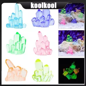 Kool 10lots Phát Sáng Bể Cá Cây Đêm Phát Sáng Nhựa Bể Cá Phụ Kiện