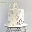 HL Nhẫn Kim Cương Acrylic Trang Trí Bánh Cưới Nướng Tiệc Quà Tặng Món Tráng Miệng Phụ Kiện LMWU