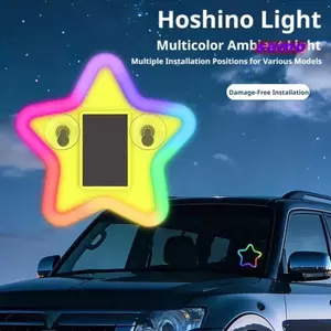 Đèn LED SAMO, Đèn khí quyển ô tô chạy bằng năng lượng đa năng, Cảm biến thông minh Đèn nội thất ô tô bằng nhựa Trang trí tự động