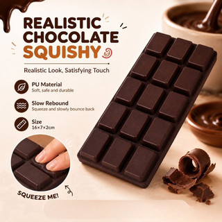 Squishy Chocolate Slow Rising Squishy Bánh Phục Hồi Chậm Bánh Mì Căng Thẳng Giải Phóng Tay Thư Giãn Quà Tặng