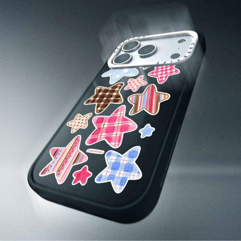 CASECASE X Họa Tiết Ngôi Sao Ốp Lưng Máy Ảnh Màu Trắng Vòng Phiên Bản Mờ Đen Cứng Hút Từ Tính Tác Động Dành Cho Apple IPhone 13 14 15 16 17 Pro Max Air Plus Có Hộp