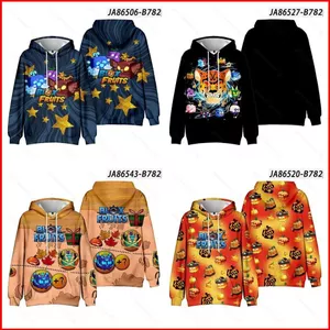 GC1 Trò Chơi ROBLOX Blox Trái Cây 3D Áo Khoác Dài Tay Unisex Cosplay Hàng Đầu Áo Oversize Áo Chui Đầu GC1