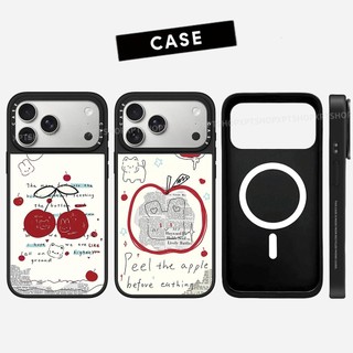 Ốp Điện Thoại Cứng Gương Trái Cây Anh Đào Từ Tính Cho iPhone 17 Pro Max 17 Air 16 Plus 15 14 13 12 11 Vỏ Chống Sốc