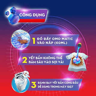 OMO Nước Giặt Matic Cho Máy Giặt Cửa Trên – Sạch Thơm Vượt Trội 3.7kg