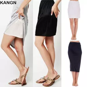 Váy lót KANGN, Váy nửa trượt làm mát dưới váy, Váy Satin đồ lót mùa hè