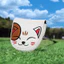 Lucky Cat Golf Putter Cover Vuông Giữa Thanh Nam Châm Đóng