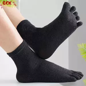 ECK 1 Thể Thao Chạy Mồ Hôi Màu Trơn Riêng Ngón Chân Unisex Ngón Chân Sos Nam Nữ Năm Ngón Tay Sos Cotton Thoáng Khí Sos HOT